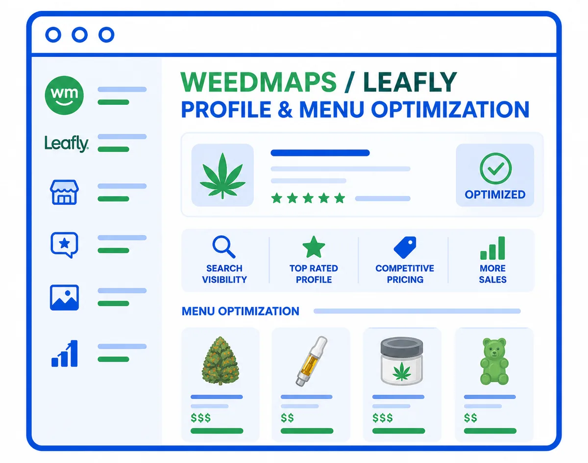Weedmaps and Leafly optimization icon